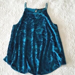 Cable Gauge M Velvet Damask High Neck Top